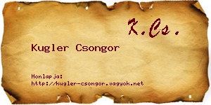 Kugler Csongor névjegykártya
